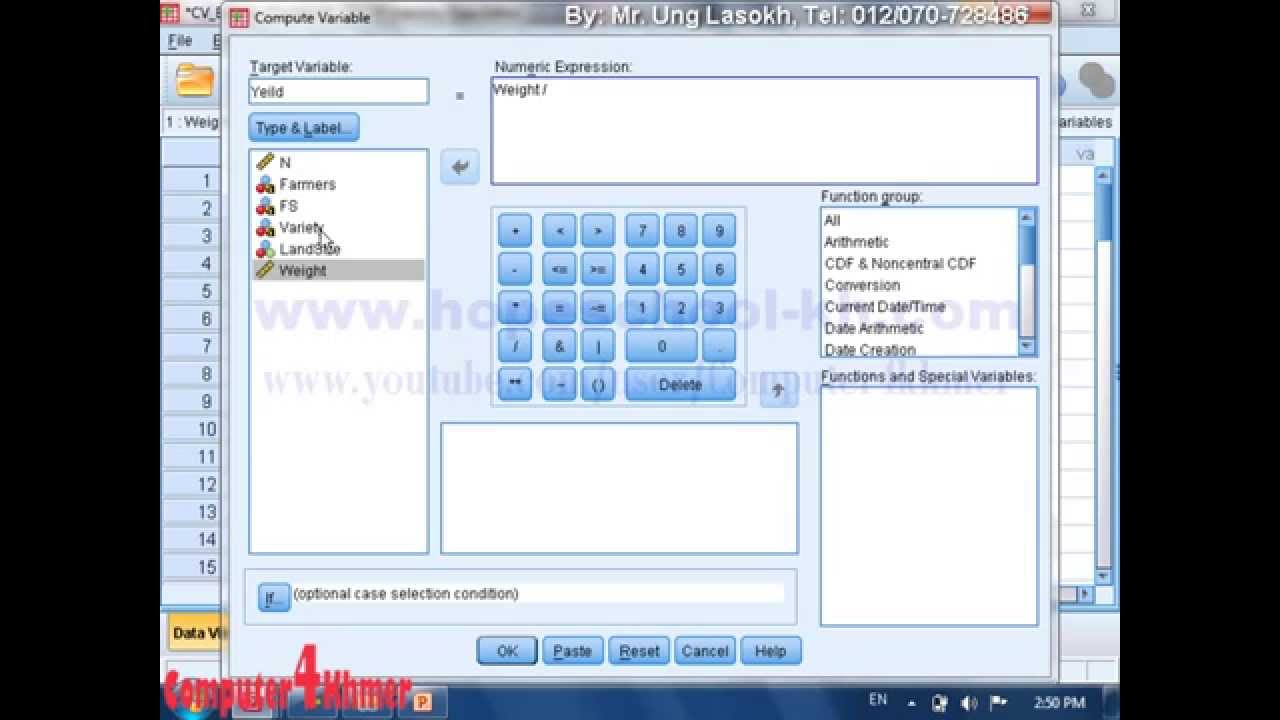 SPSS » Compute Variables easy easy