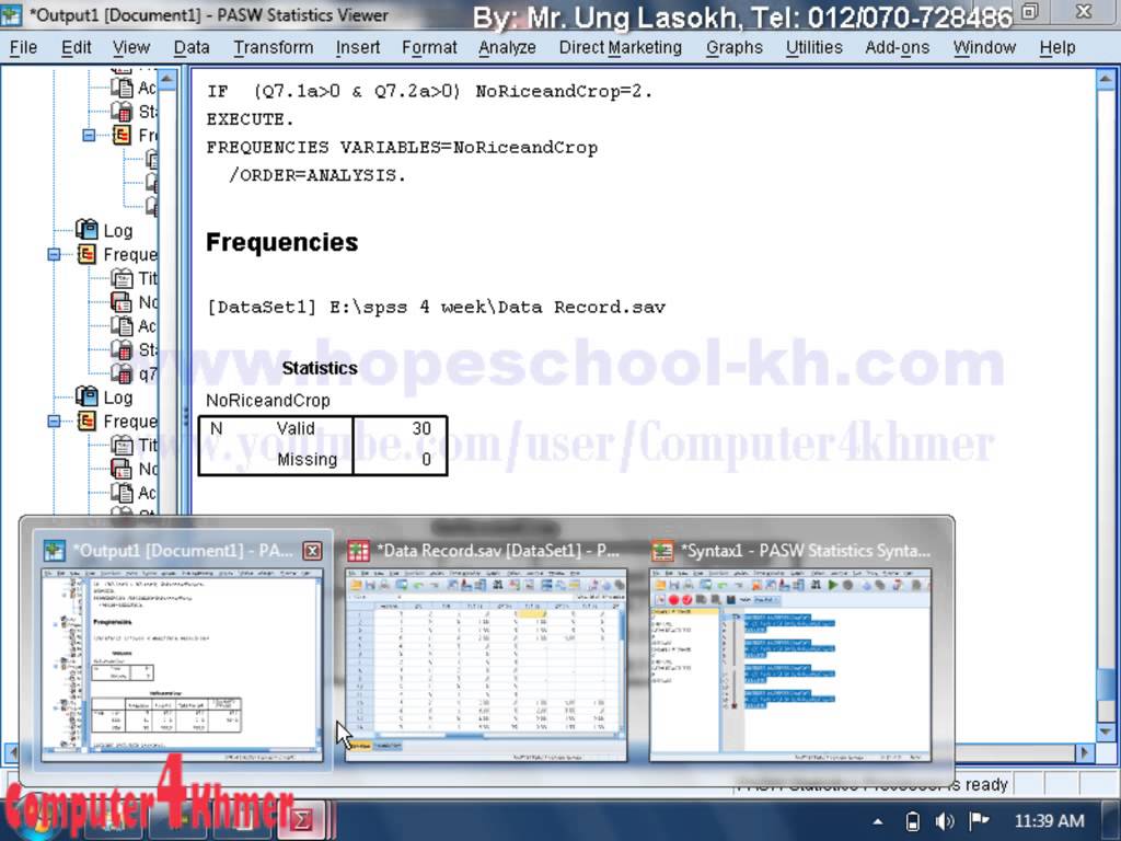 SPSS » Compute Variables with Syntax