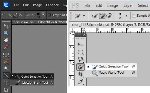 កាត់តរូបភាព ការប្រើប្រាស់ Selection Tools