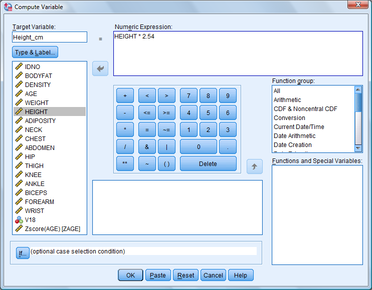 SPSS ► Compute Variables